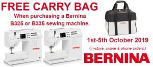 bernina free carry bag offer